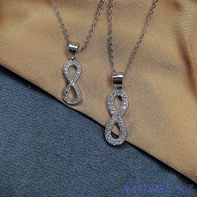 Silver chain and pendant for good luck, brand new, 925 Almaty - photo 6