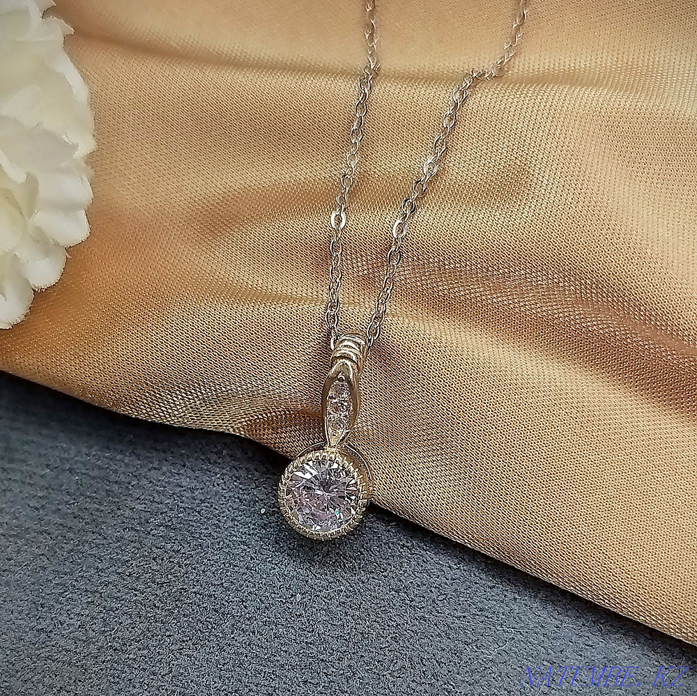 Silver chain and pendant for good luck, brand new, 925 Almaty - photo 5