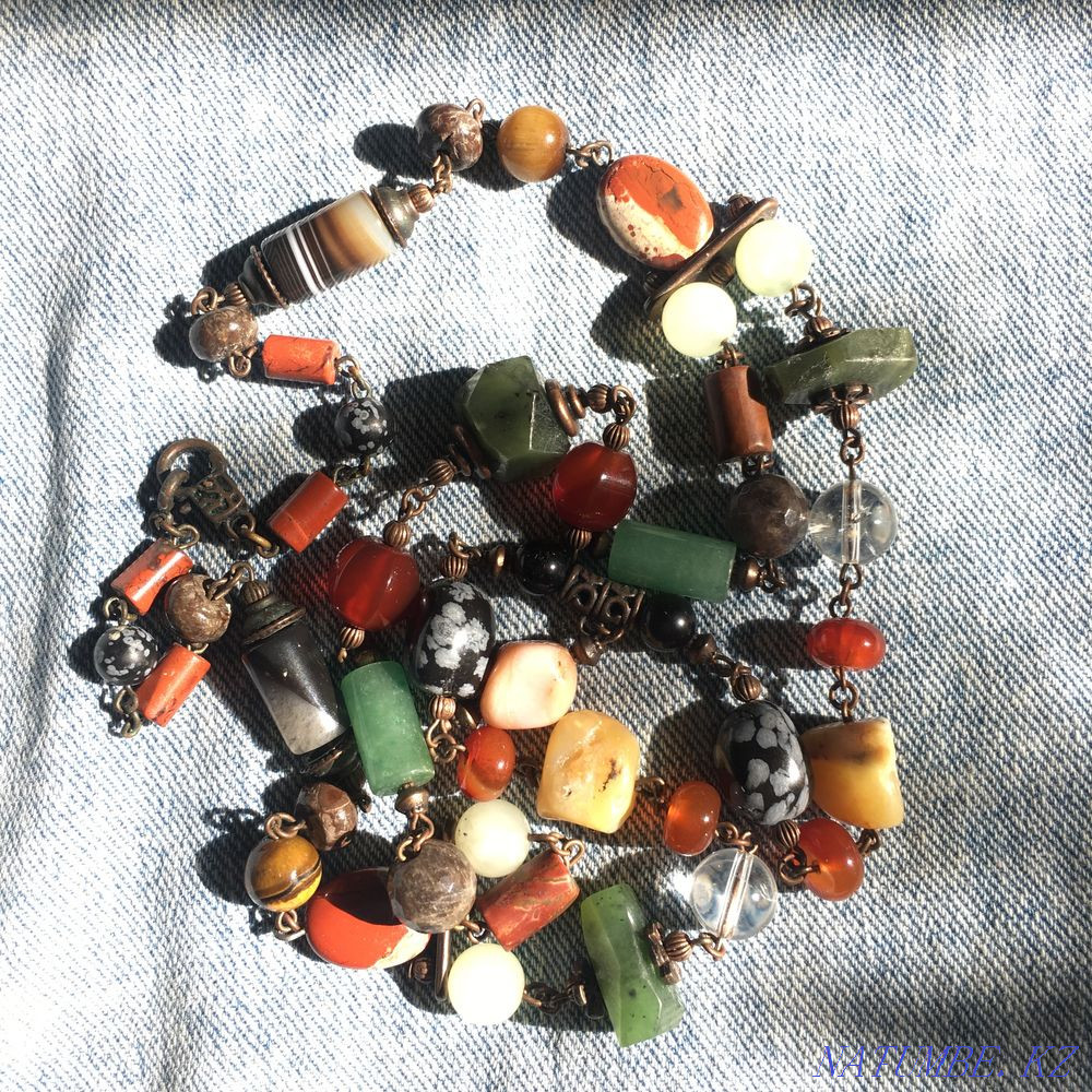 Продам бусы из набора лечебных камней Алматы - изображение 1