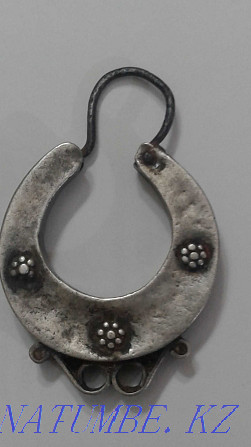 Old grandmother's silver earring. Private owner. Antiques. Almaty - photo 2