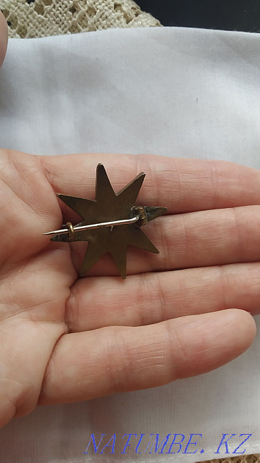 Antique brooches with natural pyrope garnets in tombac Astana - photo 8