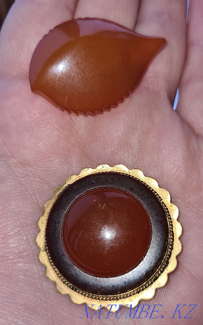Vintage brooches, Soviet, amber, stamp, vintage Pavlodar - photo 4