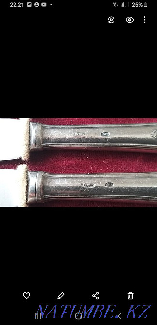 продам серебро - рюмки 875 пробы СССР Усть-Каменогорск - изображение 6