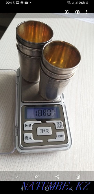 продам серебро - рюмки 875 пробы СССР Усть-Каменогорск - изображение 4