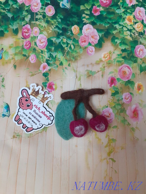 Cherry brooch for sale Karagandy - photo 3