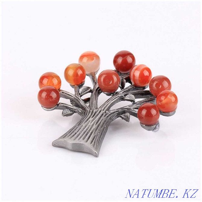 Brooch pendant brooch with natural stones 5.5 cm. Almaty - photo 7