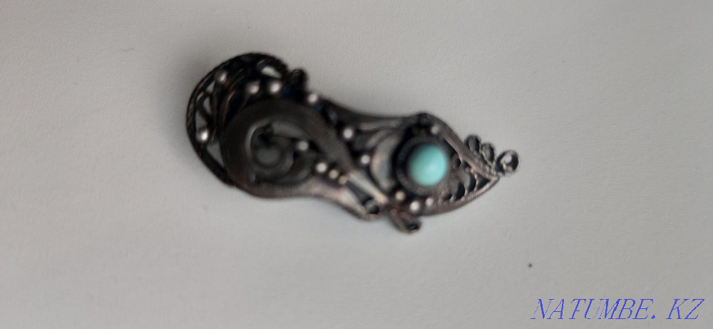 Brooch silver 4cm Astana - photo 3