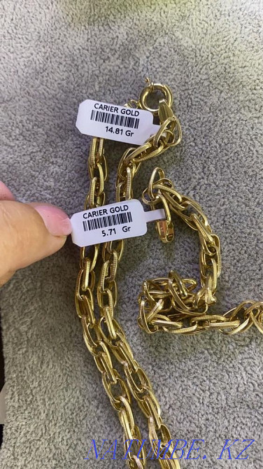 Комплект из желтого золота 585 CARIER Темиртау - изображение 2