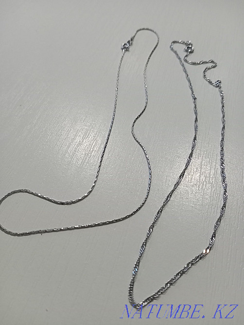 Серебряные цепочки 42 см Петропавловск - изображение 1