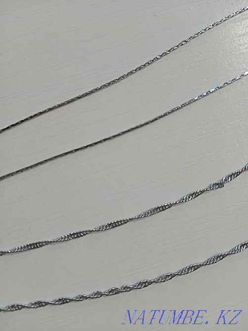 Серебряные цепочки 42 см Петропавловск - изображение 3