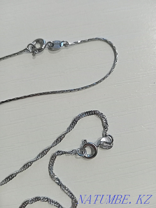 Серебряные цепочки 42 см Петропавловск - изображение 2