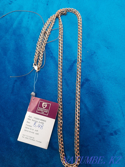 Urgently selling gold chain necklace and gold chain 8.5gr Atyrau - photo 6