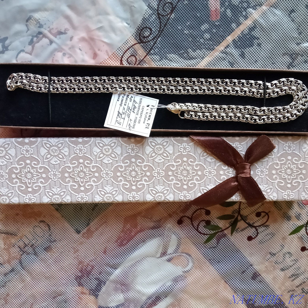 Silver chain silver men urgently Satpaev - photo 2
