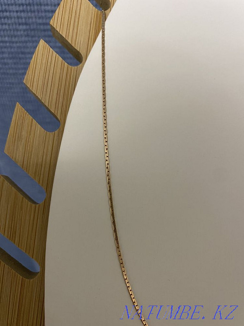 Золотая цепочка цепь банан красное золото Алматы - изображение 2