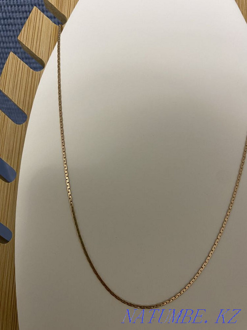 Золотая цепочка цепь банан красное золото Алматы - изображение 3