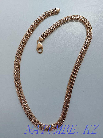 Gold chain 585 sample, cast, weight 41 grams, per gram 21,000 thousand rubles. Almaty - photo 1