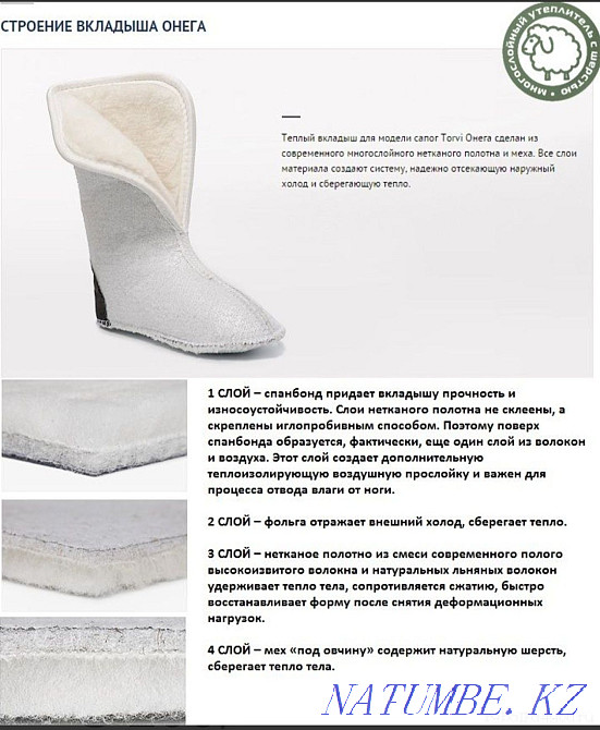 TORVI / Женские резиновые сапоги из ЭВА, "ONEGA" до -40C Аршалы - изображение 8