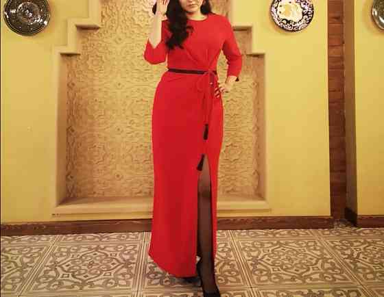 Одежда, платье красное Астана