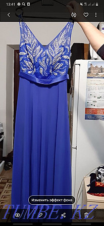 Платье на ВЫПУСКНОЙ ВЕЧЕР! Турецкое, электрик блю. Длинное Кокшетау - изображение 1
