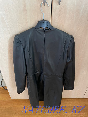 Black leather dress Uterque Spanish size M Shymkent - photo 4