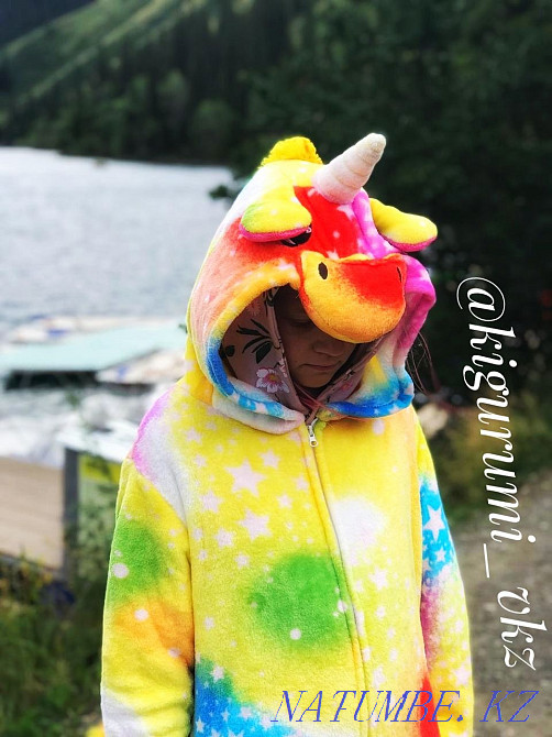 Pajamas kigurumi kegurumi kangaroo giraffe unicorn deer stitch zebra husky Almaty - photo 8