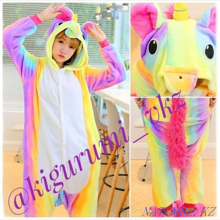 Pajamas kigurumi kegurumi kangaroo giraffe unicorn deer stitch zebra husky Almaty - photo 2