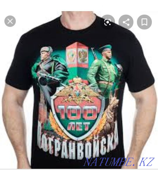 Новые футболки пограничников. Шымкент - изображение 1