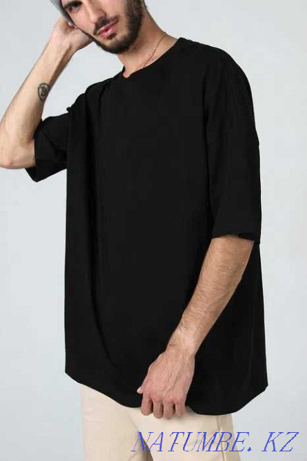 Oversize (Оверсайз) футболка, 100% хлопок Алматы - изображение 4
