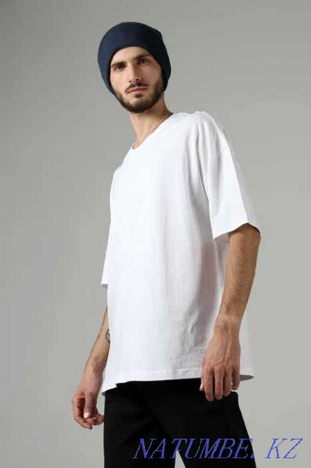 Oversize (Оверсайз) футболка, 100% хлопок Алматы - изображение 5