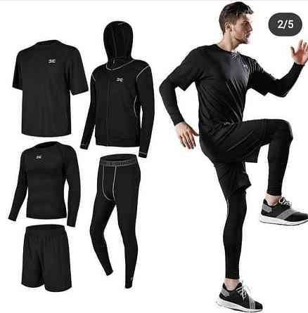 Рашгард мужской спортивный фитнес костюм одежда квартира Астана