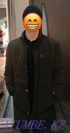 Зимняя мужская куртка зелёного цвета Караганда - изображение 2