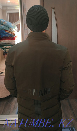 Зимняя мужская куртка зелёного цвета Караганда - изображение 4
