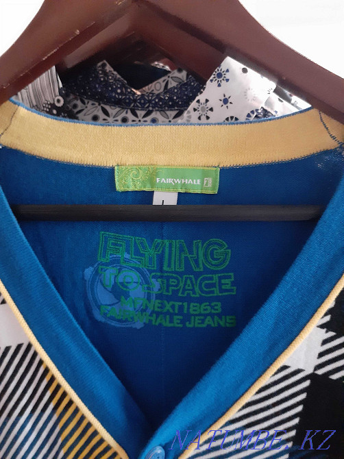 48-50 размер, 100% мақтадан жасалған түймелері бар супер стильді ерлерге арналған джемпер  Алматы - изображение 5