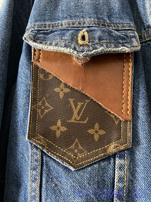 джинсовая куртка Louis Vuitton Custom (size M-L) Kaspi RED Kaspi 0-0-6 Алматы - изображение 5