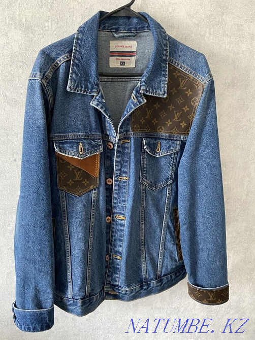 джинсовая куртка Louis Vuitton Custom (size M-L) Kaspi RED Kaspi 0-0-6 Алматы - изображение 1