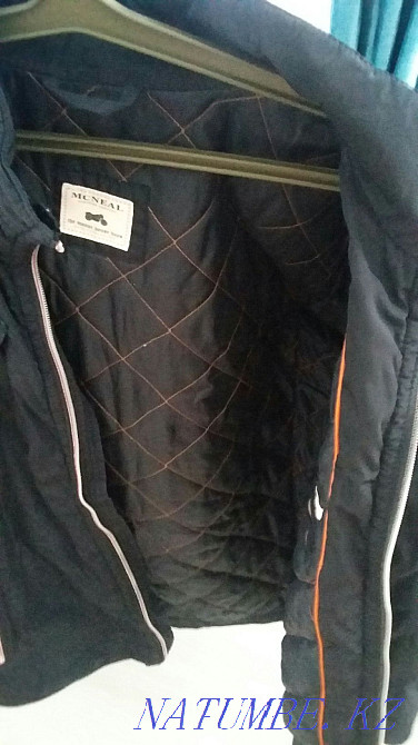 Куртка мужская, осенняя, короткая, б/у, размер 52 Актобе - изображение 2