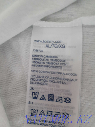 T-shirt Tommy Hilfiger, 2xl. Original! USA! FINAL price 25 000. Almaty - photo 3