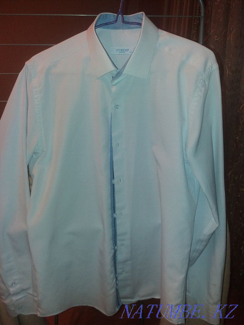 Men's shirt, pale blue. Karagandy - photo 2