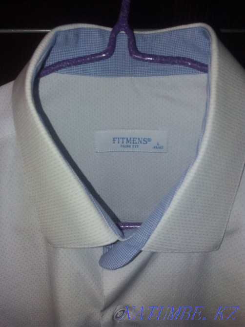 Men's shirt, pale blue. Karagandy - photo 1