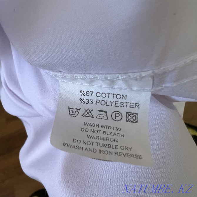 Men's white shirt (Turkey) Shymkent - photo 5