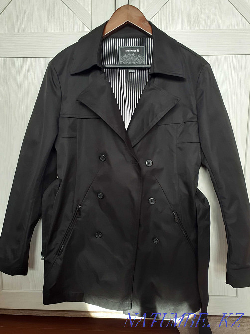 Двубортный мужской тренчкот Mark FAIRWHALE, размер - M, 44 размер. Алматы - изображение 3