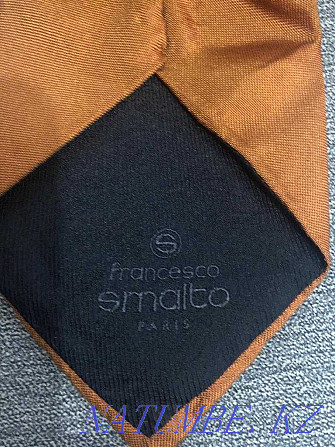 Silk tie, branded Francesko Smalto, original, expensive Almaty - photo 2