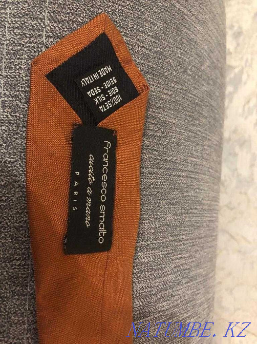 Галстук шелковый, брендовый Francesko Smalto, оригинал, дорогой Алматы - изображение 4