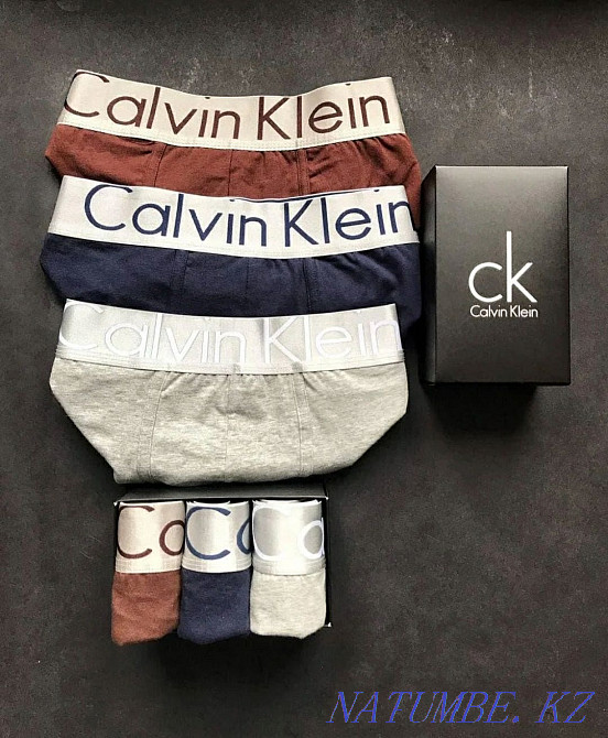 Кальвин Клейн боксшыларының брифингтері. Calvin Klein трусики жиынтығы  Алматы - изображение 1