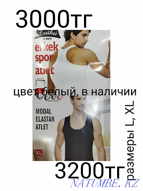 Мужские майки, плавки турецкие Алматы - изображение 1