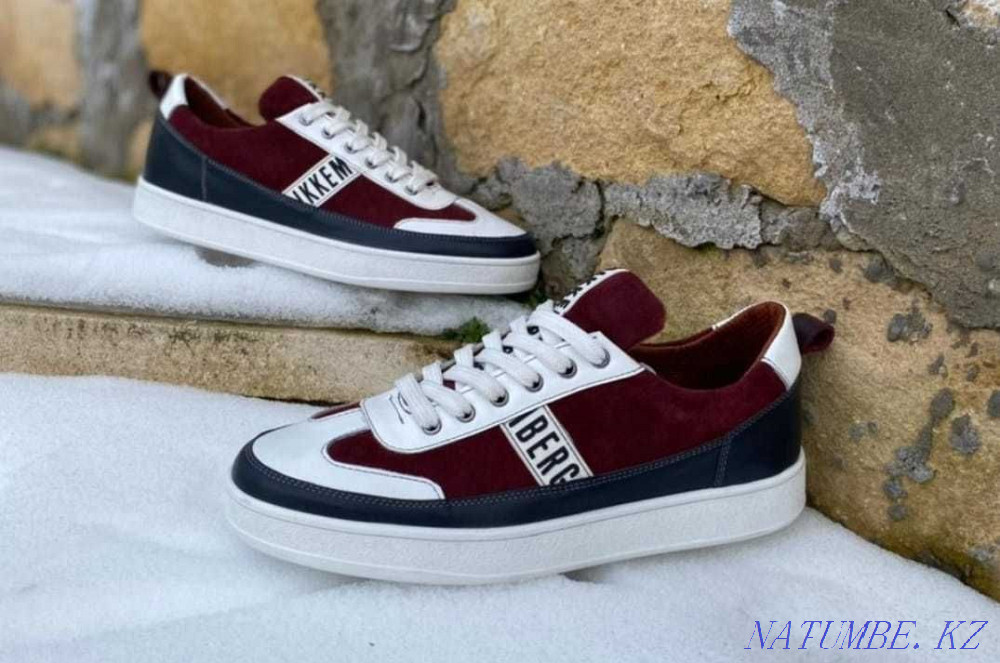 МУЖСКИЕ КРОСОВКИ/ХИТ ПРОДАЖ/ручная работа/кожа100%/купить в Казахстане Караганда - изображение 4