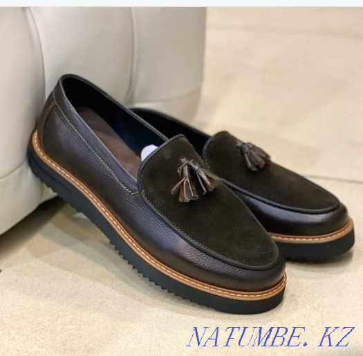 Мужские ЛОФЕРЫ МОКАСИНЫ/ХИТ ПРОДАЖ/ручная работа/КОЖА 100%/купить в РК Караганда - изображение 1