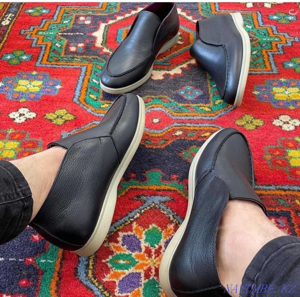 Мужские ЛОФЕРЫ МОКАСИНЫ/ХИТ ПРОДАЖ/ручная работа/КОЖА 100%/купить в РК Караганда - изображение 2