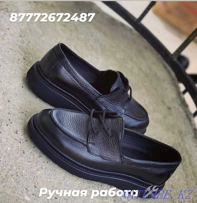 Мужские ЛОФЕРЫ МОКАСИНЫ/ХИТ ПРОДАЖ/ручная работа/КОЖА 100%/купить в РК Караганда - изображение 3