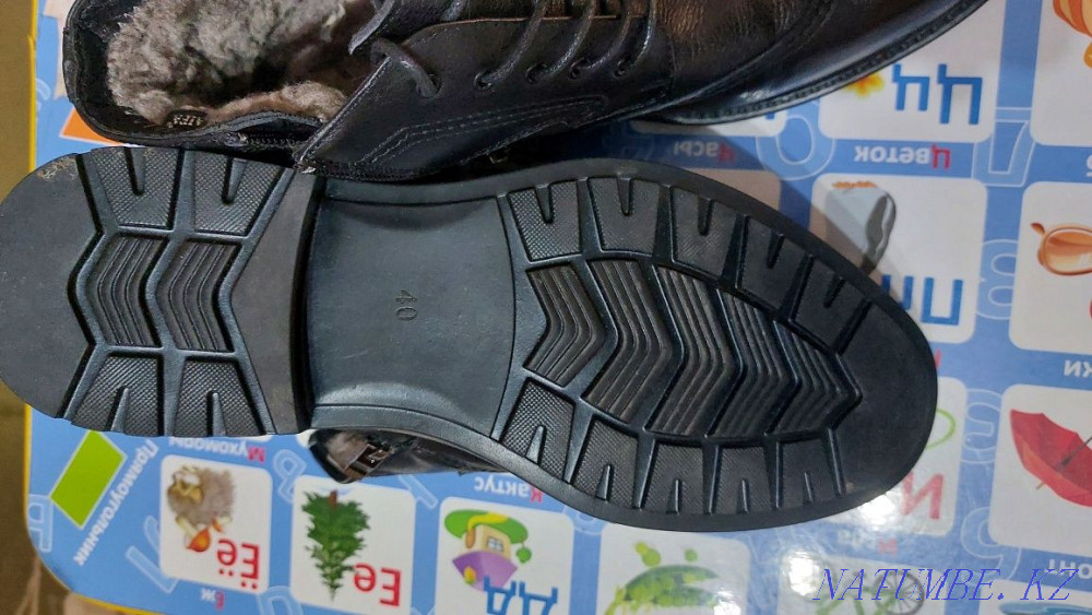 New boots for men, leather, size 40 Pavlodar - photo 4